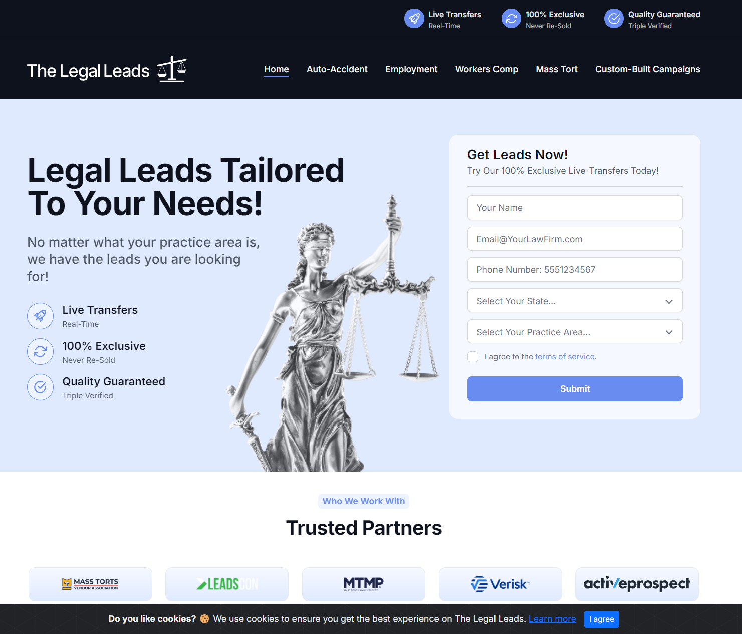 legal leads, mass tort leads. TheLegalLeads.com